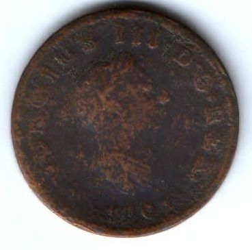 1/2 пенни 1807 г. Великобритания