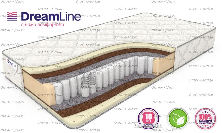 Матрас SleepDream Medium TFK (с наматрасником) Дримлайн 21