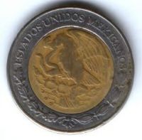 2 песо 1998 г. Мексика