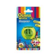 Точилка "Ocean World. Fancy", 2 отверстия, с накопителем, блистер (арт. KR970294-1)