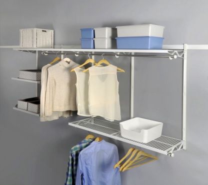 простое обустройство гардеробной