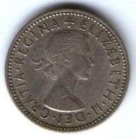1 шиллинг 1956 г. Великобритания