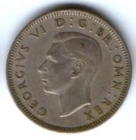 1 шиллинг 1949 г. Великобритания, герб Шотландии