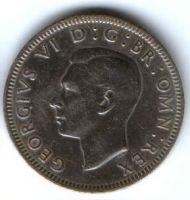 1 шиллинг 1948 г. Великобритания, герб Шотландии