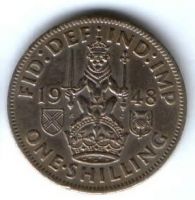 1 шиллинг 1948 г. Великобритания, герб Шотландии