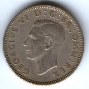 1 шиллинг 1948 г. Великобритания