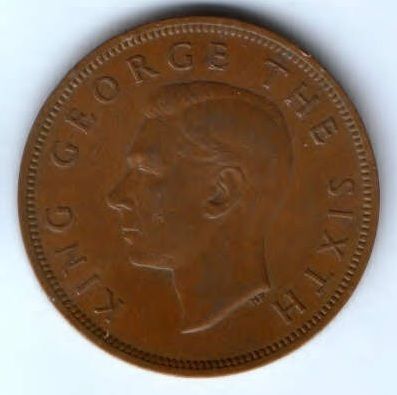 1 пенни 1952 г. Новая Зеландия