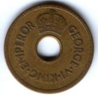 1 пенни 1943 г. Фиджи
