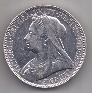1 флорин 1900 г. Великобритания