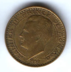 10 франков 1950 г. Монако