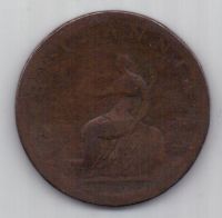 1/2 пенни 1807 г. Великобритания