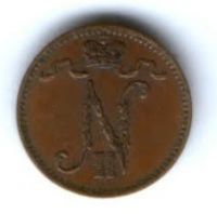 1 пенни 1909 г. Финляндия Российская империя