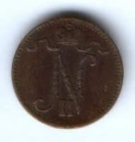 1 пенни 1907 г. Финляндия Российская империя