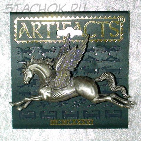 Брошь "Пегас-2" под олово/блестки