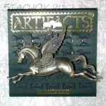 Брошь "Пегас-2" под олово/блестки