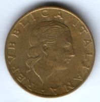 200 лир 1992 г. Италия Выставка Филателии