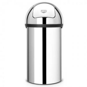 Мусорный бак (ведро) Brabantia Push Bin Brilliant Steel 402623