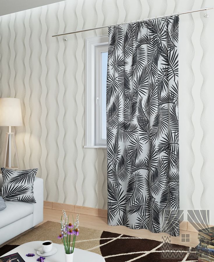 Шторы портьера Риеско-П черный