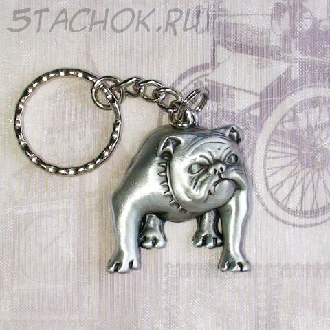 Брелок-подвеска "Милый бульдожка )))" под олово