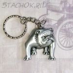 Брелок-подвеска "Милый бульдожка )))" под олово