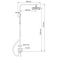 душевой комплект WasserKraft A042, схема