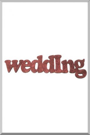Слова для фотосессий Wedding (красный) (Ш:15 Д:73)