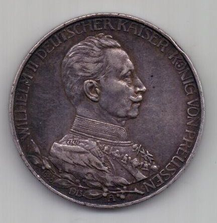 3 марки 1913 г. Пруссия. Германия