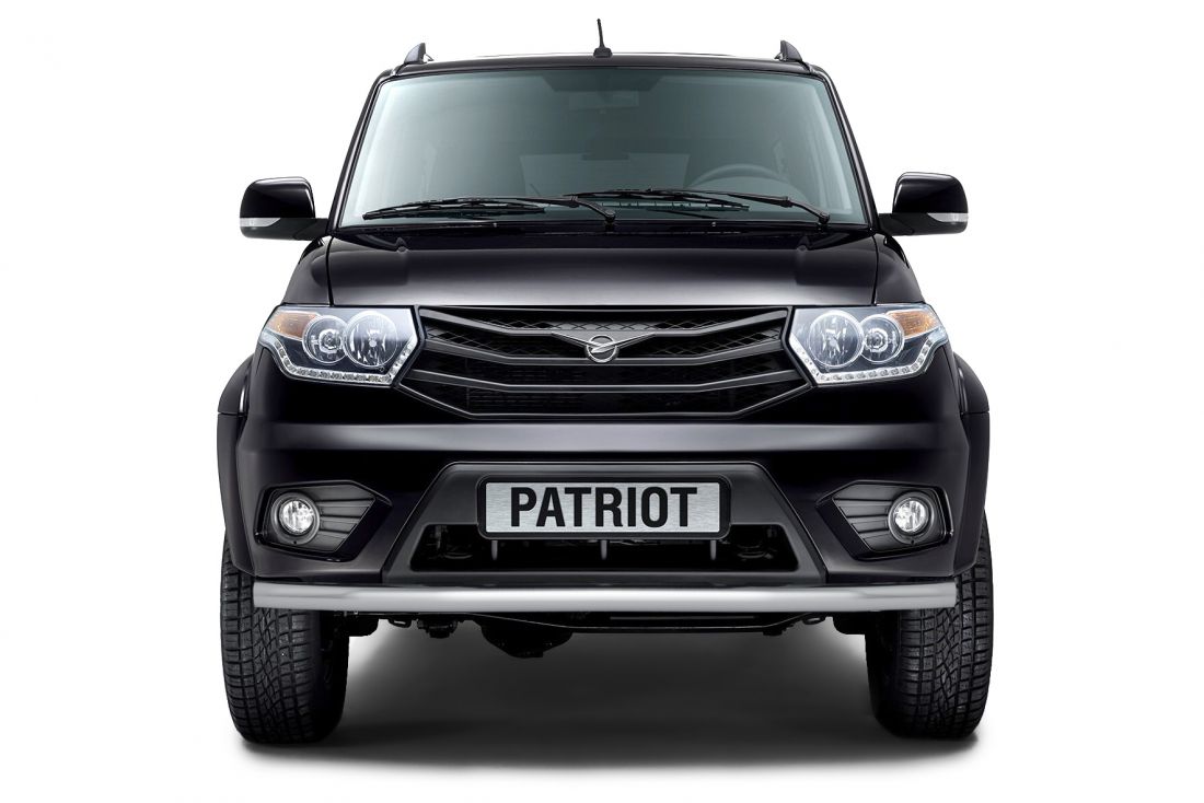 Защита переднего бампера одинарная d63мм (НПС) UAZ PATRIOT 2014-