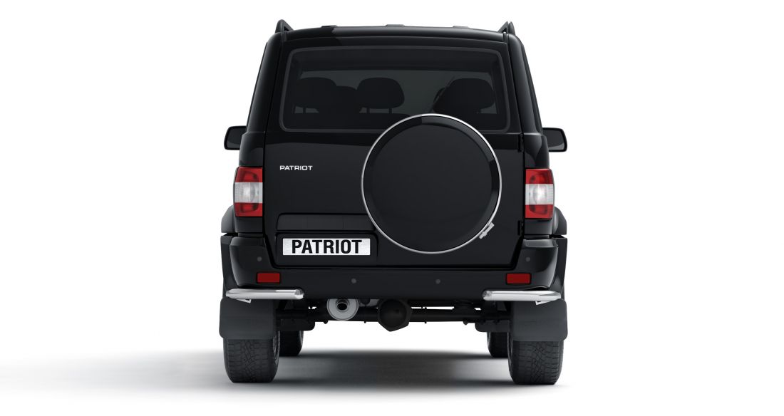 Защита заднего бампера угловая d63мм (НПС) UAZ PATRIOT 2014-