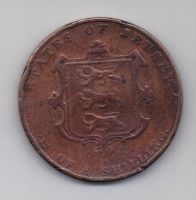 1/13 шиллинга 1841 г. Джерси