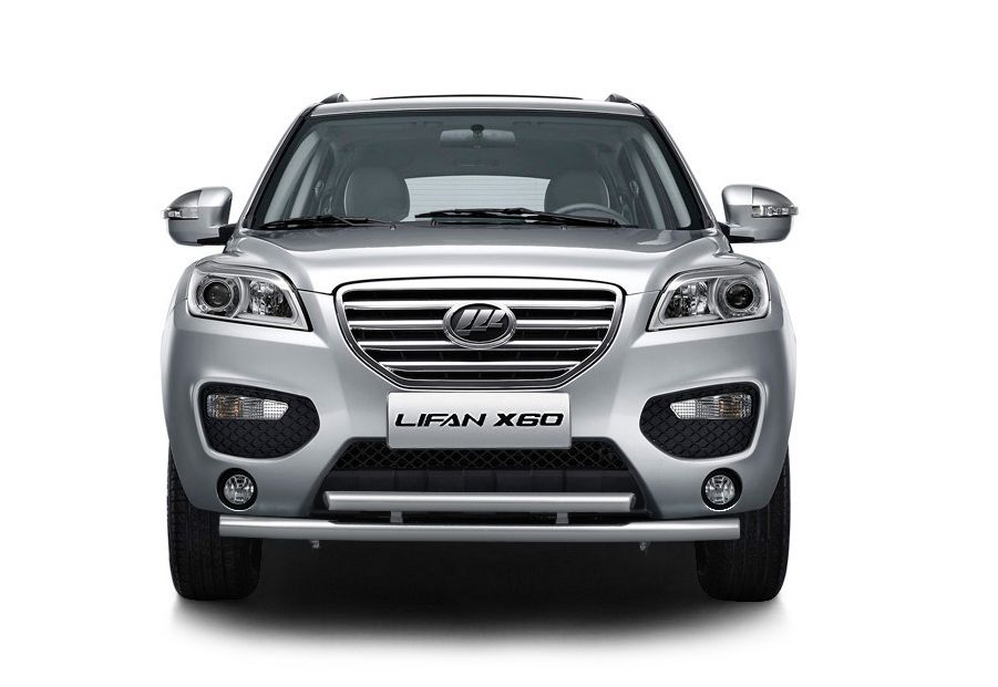Защита переднего бампера двойная d63/51мм (НПС) LIFAN X60 2012-