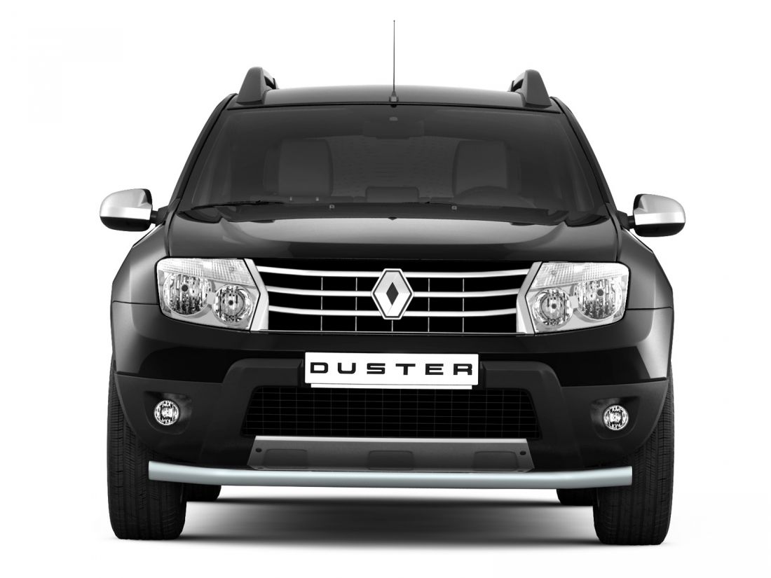 Защита переднего бампера одинарная d63мм (ППК) RENAULT DUSTER 2012-/NISSAN TERRANO 2014-/RENAULT DUSTER 2016-