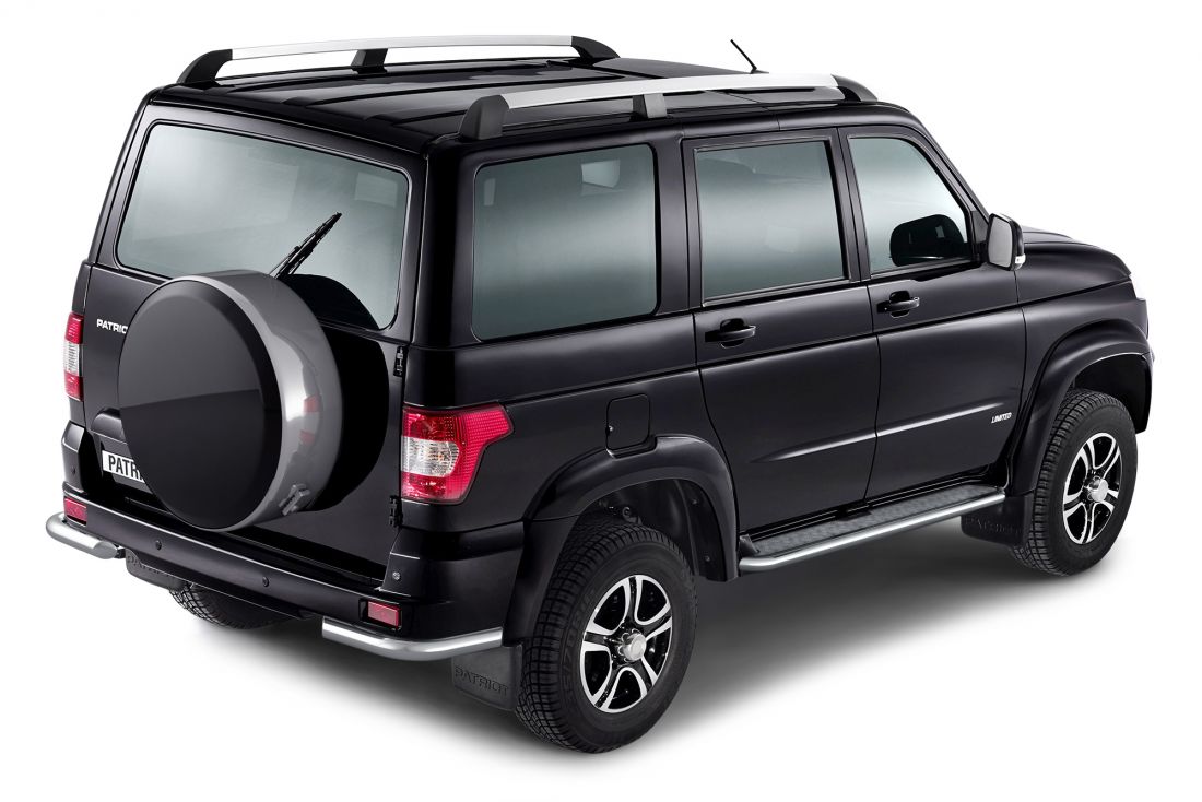 Защита порогов с алюм. площадкой d51мм (НПС) UAZ PATRIOT 2014-