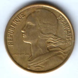 10 сантимов 1967 г. Франция