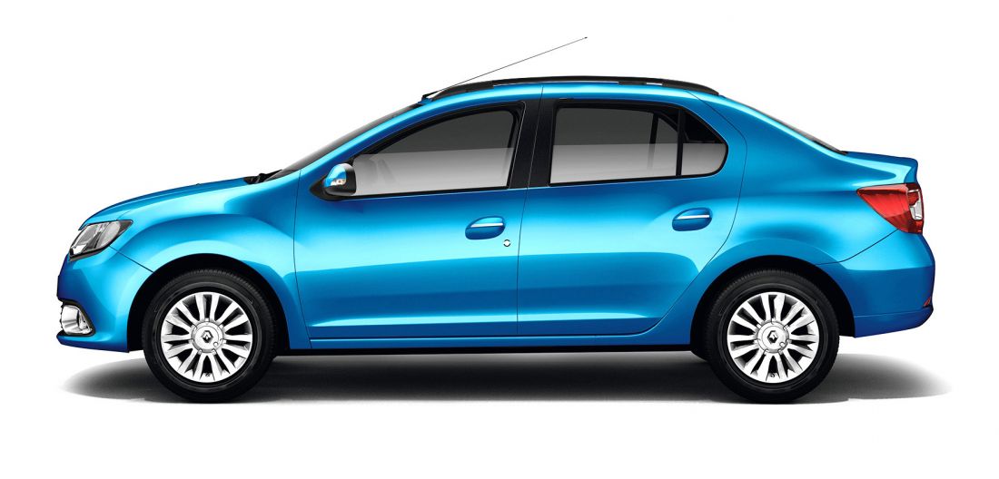 Рейлинг (Черный Муар) "Комфорт" RENAULT LOGAN 2014-