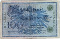 100 марок 1908 г. Германия