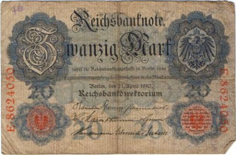 20 марок 1910 г. Германия