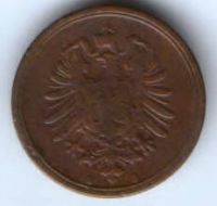 1 пфенниг 1875 г. B Германия