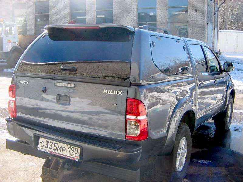 Кунг для пикапа Toyota Hilux (S-серия) грунтованный под покраску