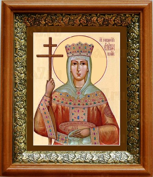 Елена, царица (19х22), светлый киот