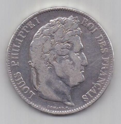 5 франков 1832 г. Франция