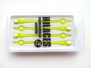 Cиликоновые шнурки для обуви Hilaces цвет Желтый/Белый