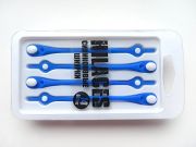 Cиликоновые шнурки для обуви Hilaces цвет Голубой/Белый