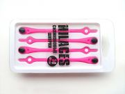 Cиликоновые шнурки для обуви Hilaces цвет Розовый/Черный