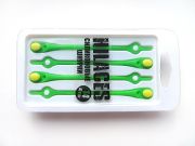 Cиликоновые шнурки для обуви Hilaces цвет Лайм/Желтый