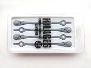 Cиликоновые шнурки для обуви Hilaces цвет Серый/Серый