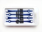 Cиликоновые шнурки для обуви Hilaces цвет Синий/Белый