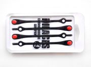 Cиликоновые шнурки для обуви Hilaces цвет Черный/Красный