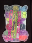 Набор для плетения Rainbow Loom Bands "Мишка" большой 12000шт резинок , большой крючок,  клипсы ,большой станок для плетения ,