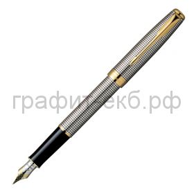 Ручка перьевая Parker Sonnet CISELE GT серебро S0808140